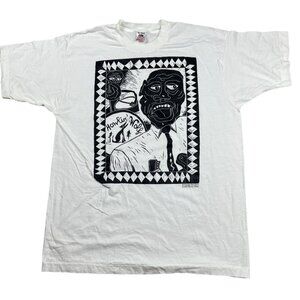 90s Howlin' Wolf George "Dak Maverick" Davidson Art Print Promo Tee. XL